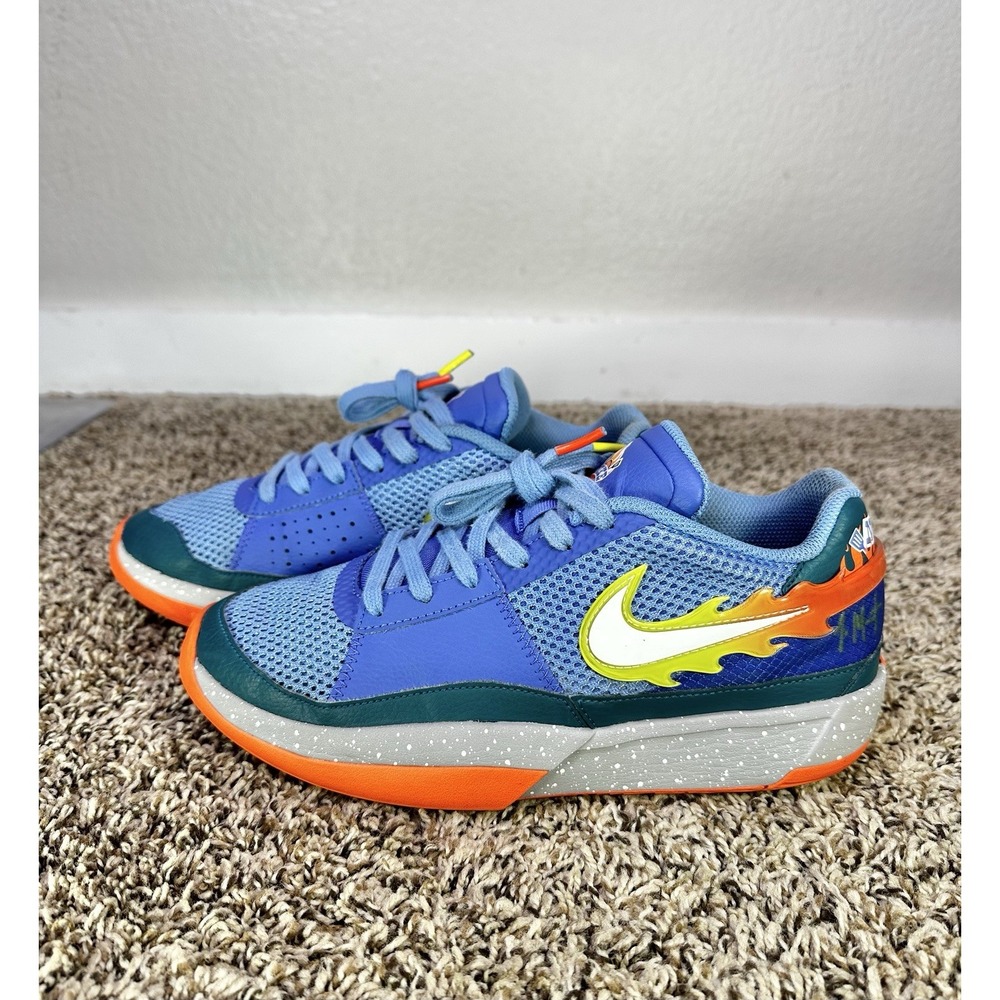 Nike Ja Morant 1 Youth Size 6.5Y Backyard BBQ Blue FN4398-400 Basketball Shoes